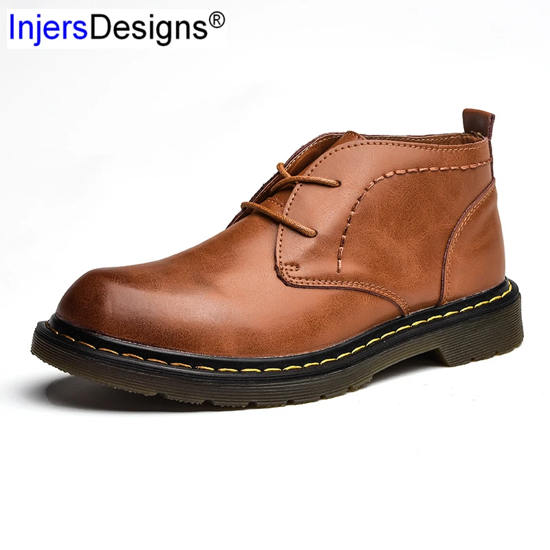 British Style High Top Casual Leather Shoes Men Fashion Vintage Martin Boots Men Lace-Up Motorcycle Boots Size39-44 Botas Hombre
British Style High Top Casual Leather Shoes Men Fashion Vintage Martin Boots Men Lace-Up Motorcycle Boots Size39-44 Botas Hombre
