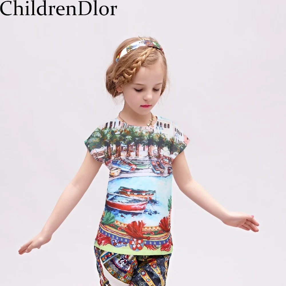 Girl T-shirt Kids Clothes 2017 Summer Brand Kids T-shirt Girls Clothes Luxury Mondello Print Girls Tee Shirt Enfant 2-12Y
Girl T-shirt Kids Clothes 2017 Summer Brand Kids T-shirt Girls Clothes Luxury Mondello Print Girls Tee Shirt Enfant 2-12Y
