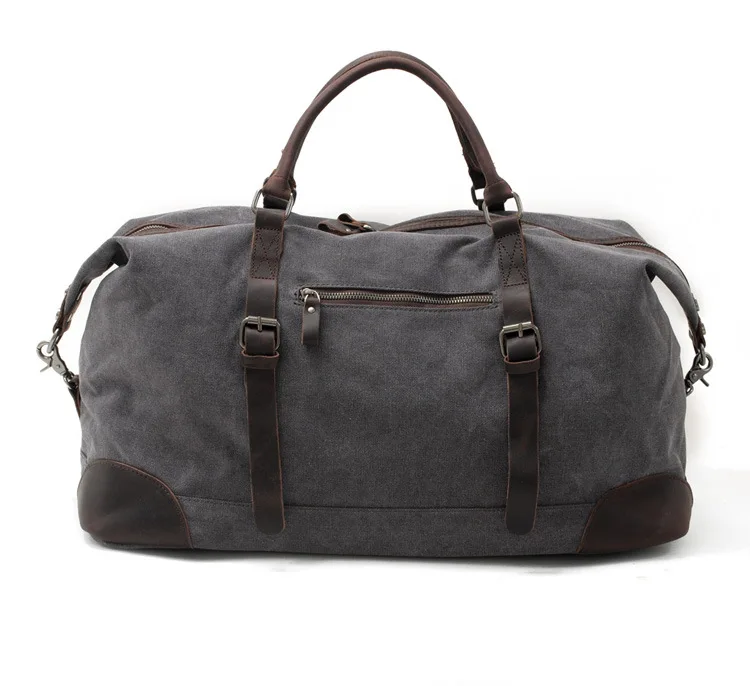 Womens Canvas Duffle Bags Grey Brown Black