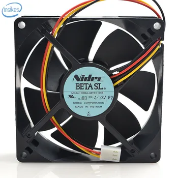 D09A-48TS1 01B Double Roll Mute Beads Cooling Fan DC 48V 0.09A 4.32W 3100RPM 9025 9cm 90*90*25mm 3 Wires
D09A-48TS1 01B Double Roll Mute Beads Cooling Fan DC 48V 0.09A 4.32W 3100RPM 9025 9cm 90*90*25mm 3 Wires