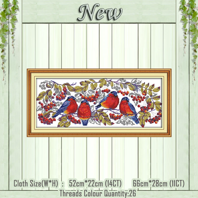 Red covered with branches birds diy painting counted printed on canvas DMC 14CT 11CT Cross Stitch Needlework Sets Embroidery kit
Red covered with branches birds diy painting counted printed on canvas DMC 14CT 11CT Cross Stitch Needlework Sets Embroidery kit
