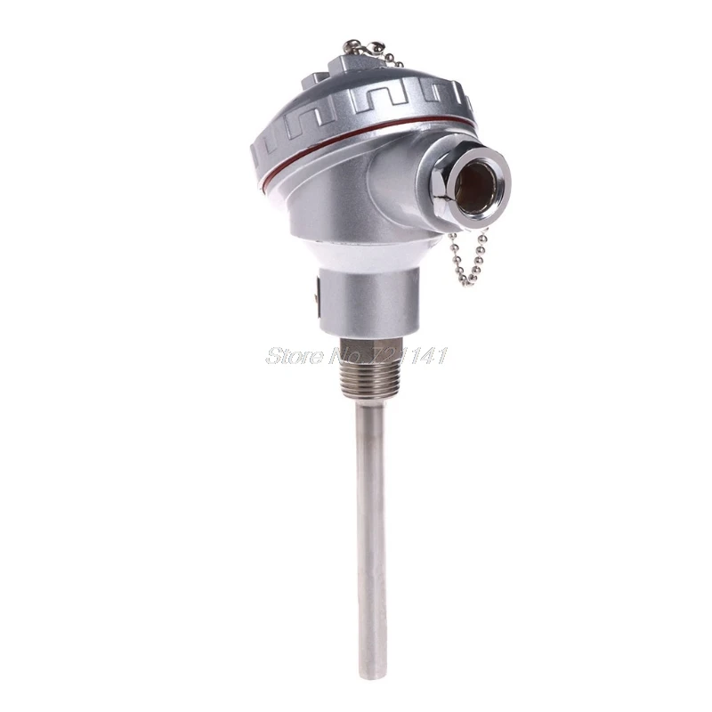 1Pc RTD PT100 Temperature Sensors 9.5*100mm Long Probe with 1/2" NPT Threads Terminal Head -50~450C Thermocouple Custom-Made OEM
1Pc RTD PT100 Temperature Sensors 9.5*100mm Long Probe with 1/2" NPT Threads Terminal Head -50~450C Thermocouple Custom-Made OEM