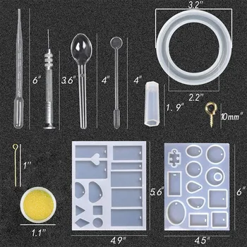 Diy Casting Silicone Resin Molds Kit Contains Glitter Powder Jewelry Necklace Pendant Resin Molds Big 3D Heart Resin Mold Roun
Diy Casting Silicone Resin Molds Kit Contains Glitter Powder Jewelry Necklace Pendant Resin Molds Big 3D Heart Resin Mold Roun
