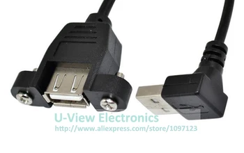 Up Angled 90 Degree USB 2.0 A Male Connector to Female Extension Cable With Panel Mount Hole About 25CM/Free DHL Shipping/100PCS
Up Angled 90 Degree USB 2.0 A Male Connector to Female Extension Cable With Panel Mount Hole About 25CM/Free DHL Shipping/100PCS
