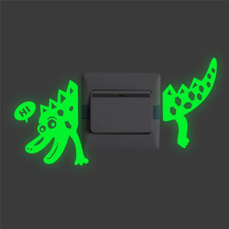 cartoon crocodile luminous switch stickers glow in the dark home decor fluorescent wall decals kids rooms vinyl wallpaper
cartoon crocodile luminous switch stickers glow in the dark home decor fluorescent wall decals kids rooms vinyl wallpaper
