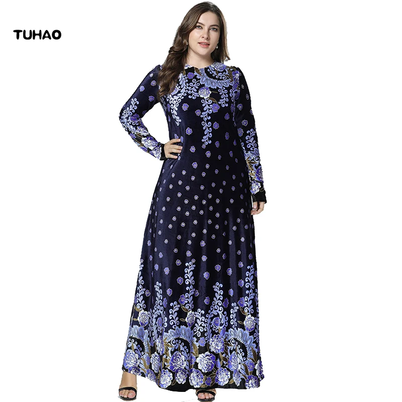TUHAO 2018 Autumn Winter Maxi Long Women's Dresses Elegant Velvet Dress Elegant Vintage Print Plus Size 4XL 3XL Party Dress ZZL
TUHAO 2018 Autumn Winter Maxi Long Women's Dresses Elegant Velvet Dress Elegant Vintage Print Plus Size 4XL 3XL Party Dress ZZL
