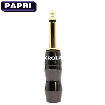 PAPRI Mono 6.35MM Pure Brass Gold Plated Microphone Console Audio Plug Male Trs 1/4 Inches Jack Audio Plug Connector Jack Adapte
PAPRI Mono 6.35MM Pure Brass Gold Plated Microphone Console Audio Plug Male Trs 1/4 Inches Jack Audio Plug Connector Jack Adapte