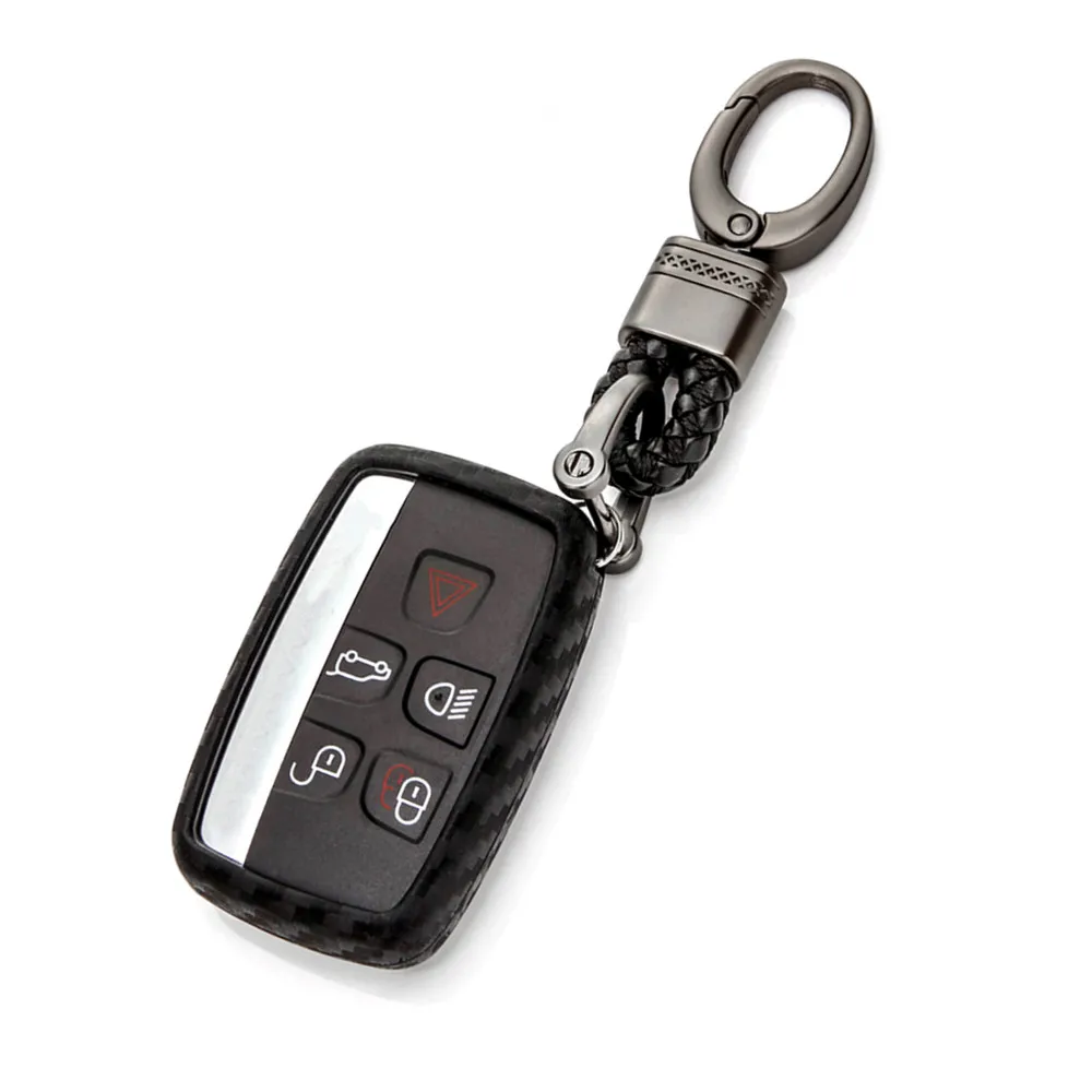 Carbon Fiber Silicone Car Smart Key Case for Land Rover Range Rover Defender Discovery LR4 Jaguar Fob Key Holder
Carbon Fiber Silicone Car Smart Key Case for Land Rover Range Rover Defender Discovery LR4 Jaguar Fob Key Holder