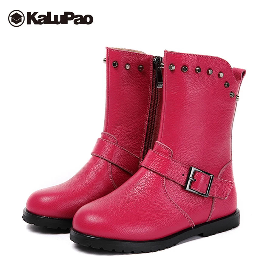 Kalupao black mid calf winter boots girls velvet lining genuine leather boots girl pink riding fur rubber snow boots kids girls
Kalupao black mid calf winter boots girls velvet lining genuine leather boots girl pink riding fur rubber snow boots kids girls