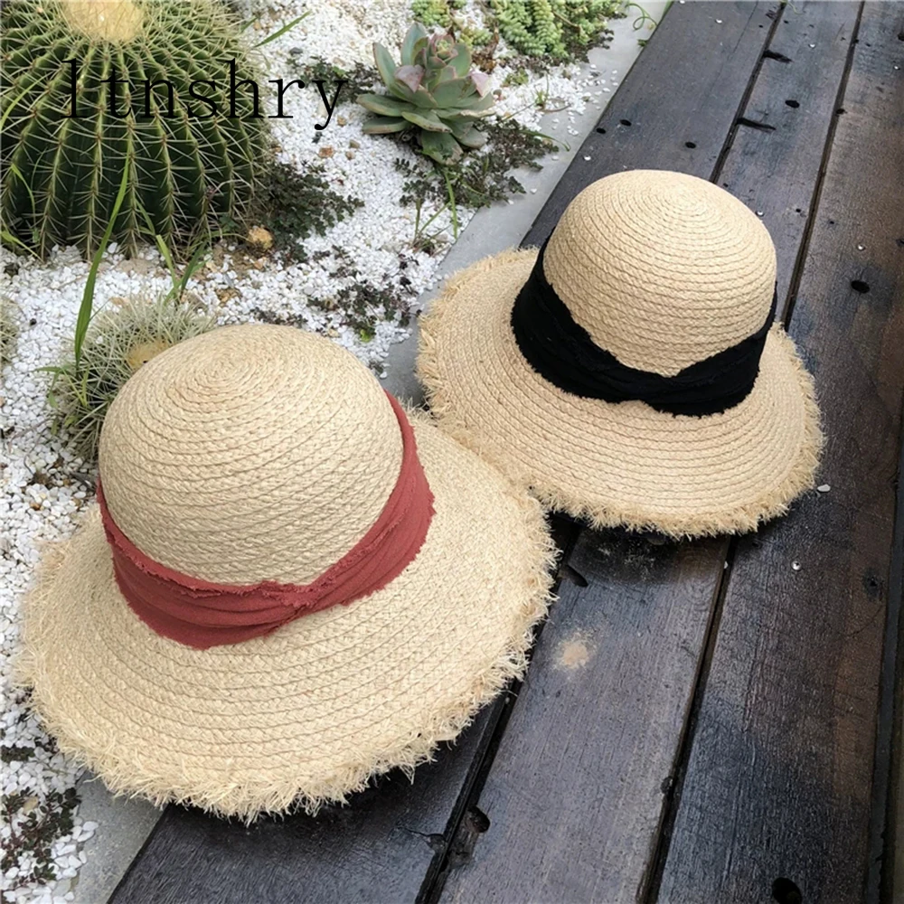 2019 new Summer women's sun hat Sunscreen cap Raffia hat Ribbon hat Foldable hand made seaside Beach hat Gorra Mujer elegant
2019 new Summer women's sun hat Sunscreen cap Raffia hat Ribbon hat Foldable hand made seaside Beach hat Gorra Mujer elegant