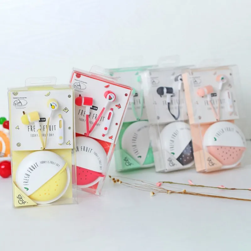 fresh Cute Cat Pattern Novel Fruit Pattern Storage Box In-Ear Earphones Beautiful Universal Practical Earphones
fresh Cute Cat Pattern Novel Fruit Pattern Storage Box In-Ear Earphones Beautiful Universal Practical Earphones
