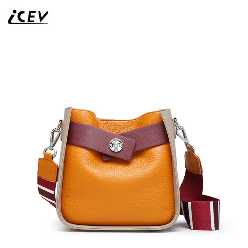 ICEV New Simple European Fashion Genuine Leather Handbag Women Leather Handbag Panelled Bucket Bags Handbags Women Famous Brands
ICEV New Simple European Fashion Genuine Leather Handbag Women Leather Handbag Panelled Bucket Bags Handbags Women Famous Brands