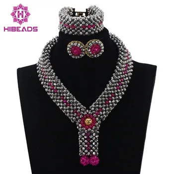New Silver and Pink African Wedding Statement Necklace Set Crystal Beaded Collar Pendant Bridal Jewelry Set Free Shipping WD336
New Silver and Pink African Wedding Statement Necklace Set Crystal Beaded Collar Pendant Bridal Jewelry Set Free Shipping WD336
