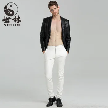 HOBO 2019 male tight leather pants Cultivate one's morality feet pants locomotive leather pants with velvet PU trousers
HOBO 2019 male tight leather pants Cultivate one's morality feet pants locomotive leather pants with velvet PU trousers