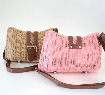 European and American style simple new straw weed grass woven bag holiday travel leisure beach small slung rectangular bag
European and American style simple new straw weed grass woven bag holiday travel leisure beach small slung rectangular bag