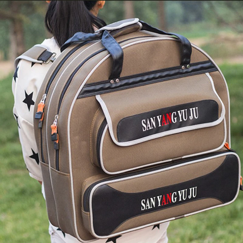 Three-layer hard shell fish guard bag three-layer waterproof fishing gear bag double-shoulder fish bag
Three-layer hard shell fish guard bag three-layer waterproof fishing gear bag double-shoulder fish bag