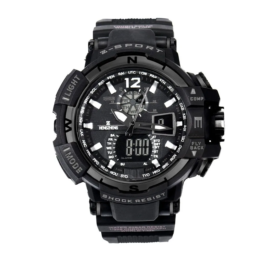 SELFLOVER Fashion Luxury Men's Watch Rubber Band LED Digital Sports Waterproof Diving Quartz Mens Clock Wrist Watches zegarek
SELFLOVER Fashion Luxury Men's Watch Rubber Band LED Digital Sports Waterproof Diving Quartz Mens Clock Wrist Watches zegarek