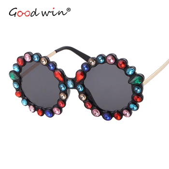 Good Win New 2019 Sunglasses Women Rhinestone kaleidoscope Glasses Frame Women Round Sunglasses lunettes de soleil pour femmes
Good Win New 2019 Sunglasses Women Rhinestone kaleidoscope Glasses Frame Women Round Sunglasses lunettes de soleil pour femmes
