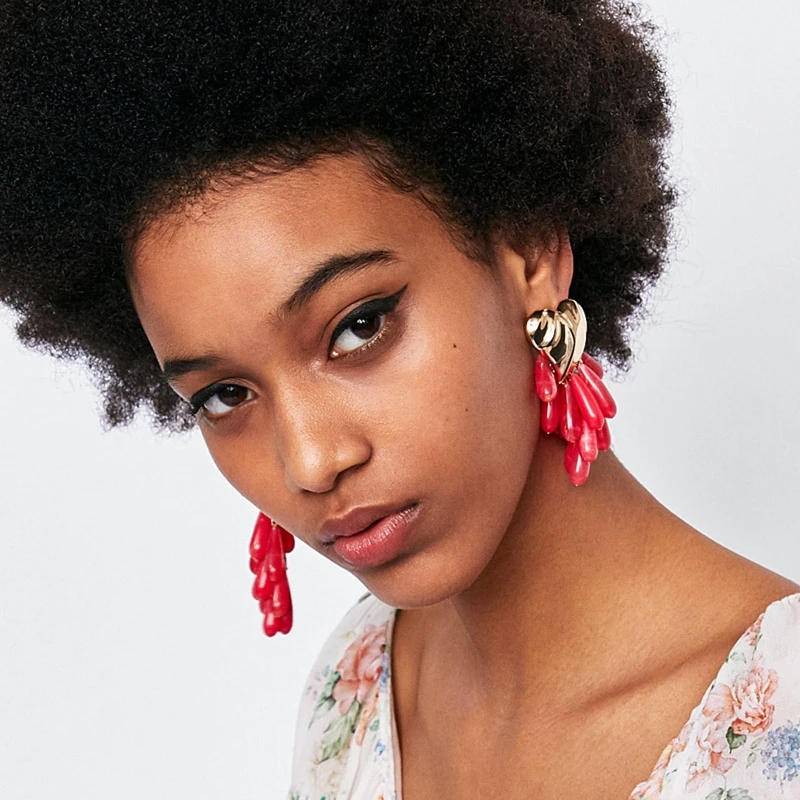 ZA 2019 ZA new design women brand metal heart Statement Drop Earrings for Wedding Accessories Pink Tassel Earrings
ZA 2019 ZA new design women brand metal heart Statement Drop Earrings for Wedding Accessories Pink Tassel Earrings