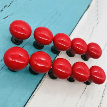 Red Cabinet Drawer Pull Ceramic Door Knobs Wardrobe Mini 22mm Round Door Knobs Cupboard Handles for Children's Room With Screws
Red Cabinet Drawer Pull Ceramic Door Knobs Wardrobe Mini 22mm Round Door Knobs Cupboard Handles for Children's Room With Screws