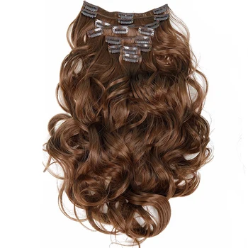 Clip in Hair Extensions 8pcs 22inch 55 cm Long Hairpiece Wavy Heat Resistant Synthetic Natural Hair Extension
Clip in Hair Extensions 8pcs 22inch 55 cm Long Hairpiece Wavy Heat Resistant Synthetic Natural Hair Extension