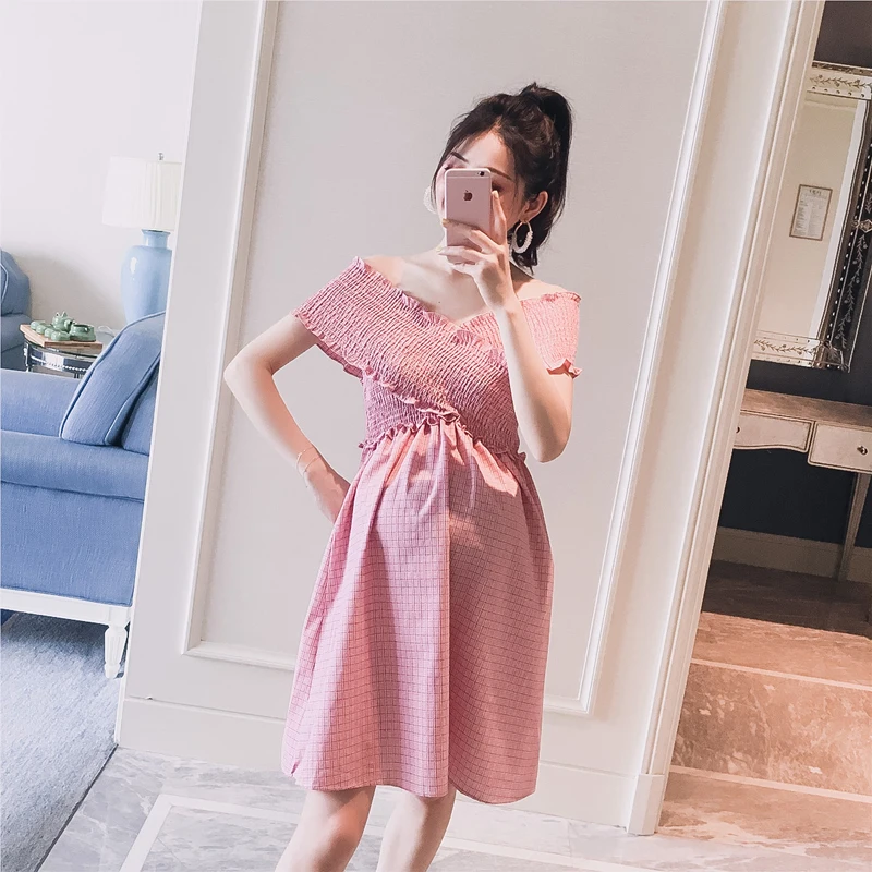 2019 New Female Pregnant Women Shoulderless Long Loose Summer Shirts Cross V-neck Stretched High Waist Cotton Linen Blouses Nice 
2019 New Female Pregnant Women Shoulderless Long Loose Summer Shirts Cross V-neck Stretched High Waist Cotton Linen Blouses Nice