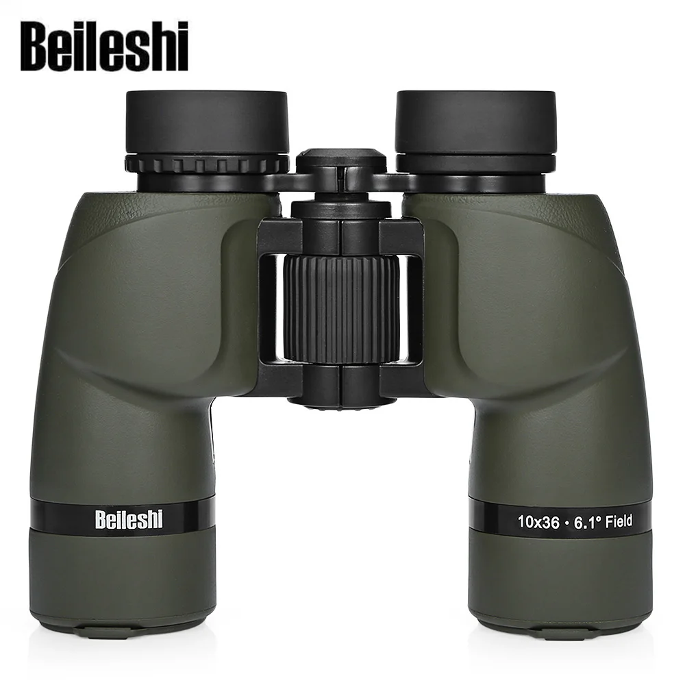 Beileshi 10X36 106M / 1000M HD Vision Wide-angle Prism Binocular Outdoor Folding Telescope Outdoor Hunting Binoculars Telescope
Beileshi 10X36 106M / 1000M HD Vision Wide-angle Prism Binocular Outdoor Folding Telescope Outdoor Hunting Binoculars Telescope