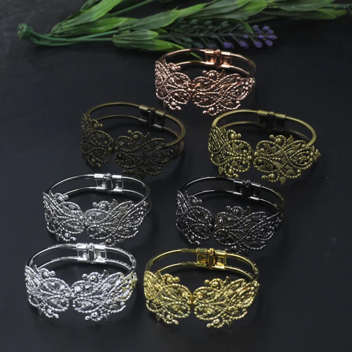 Wholesale MIXED COLOR Filigree Adjustable Cuff Bangle and Bracelets Blank base DIY Jewelry Finding Settings
Wholesale MIXED COLOR Filigree Adjustable Cuff Bangle and Bracelets Blank base DIY Jewelry Finding Settings