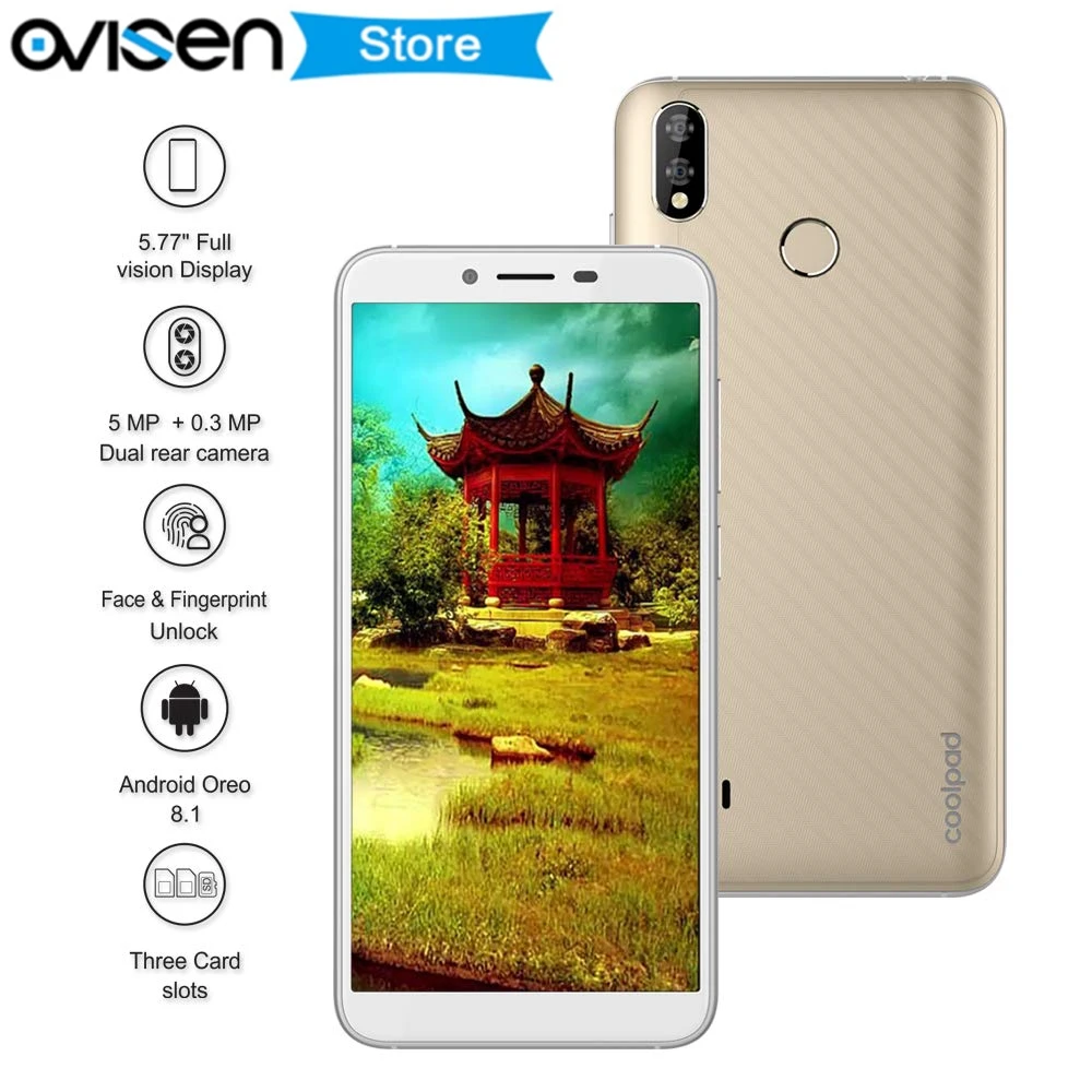 Coolpad Mega 5 4G Smartphone MT6739 3GB RAM 32GB ROM 5.77 Inch celular 13MP Fingerprint Face ID 3000mAh Android 8.1 Mobile Phone
Coolpad Mega 5 4G Smartphone MT6739 3GB RAM 32GB ROM 5.77 Inch celular 13MP Fingerprint Face ID 3000mAh Android 8.1 Mobile Phone