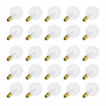 25X G40 Clear Globe Bulbs, E12 Warm Incandescent Replaceable Light Bulb for for G40 Strands
25X G40 Clear Globe Bulbs, E12 Warm Incandescent Replaceable Light Bulb for for G40 Strands
