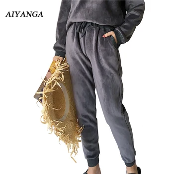New Winter Thick Fleece Harem Pants For Women Elastic Waist lace up Solid Keep warm Trousers big Size Casual Loose Female
New Winter Thick Fleece Harem Pants For Women Elastic Waist lace up Solid Keep warm Trousers big Size Casual Loose Female