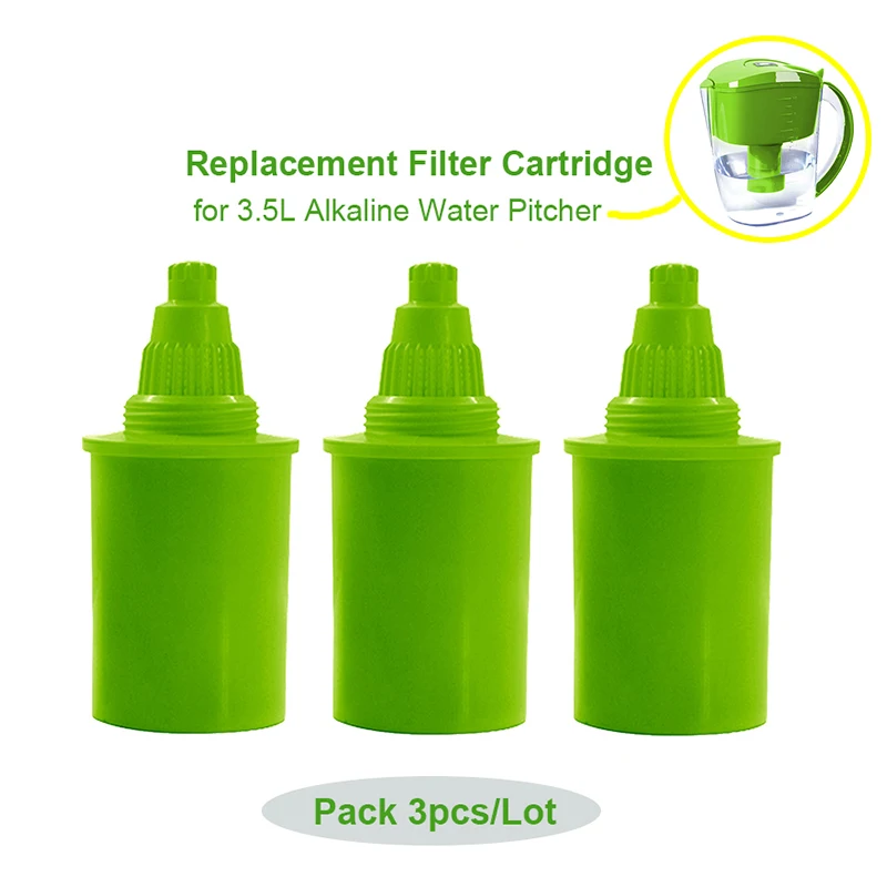 3pcs/Lot Alkaline Ionizer Pitcher Replacement Filter Cartridge for 3.5L Home Alka pH Water ionizer Filter Pitcher Jug System
3pcs/Lot Alkaline Ionizer Pitcher Replacement Filter Cartridge for 3.5L Home Alka pH Water ionizer Filter Pitcher Jug System