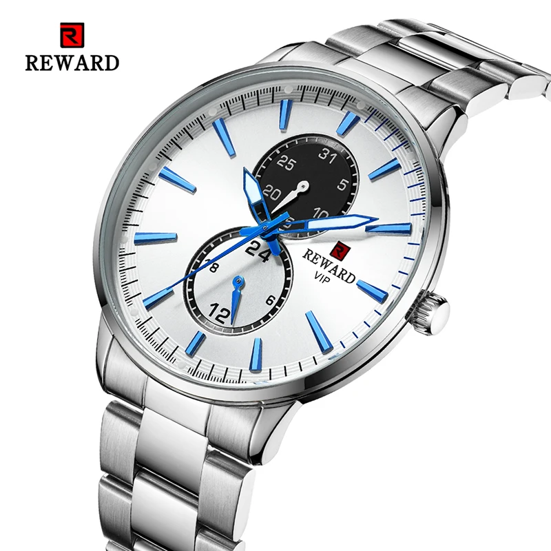 REWARD NEW Mens Watches Top Brand Luxury Waterproof Sport Watch Quartz Watch Men Casual Stainless Steel Relogio Masculino inox
REWARD NEW Mens Watches Top Brand Luxury Waterproof Sport Watch Quartz Watch Men Casual Stainless Steel Relogio Masculino inox