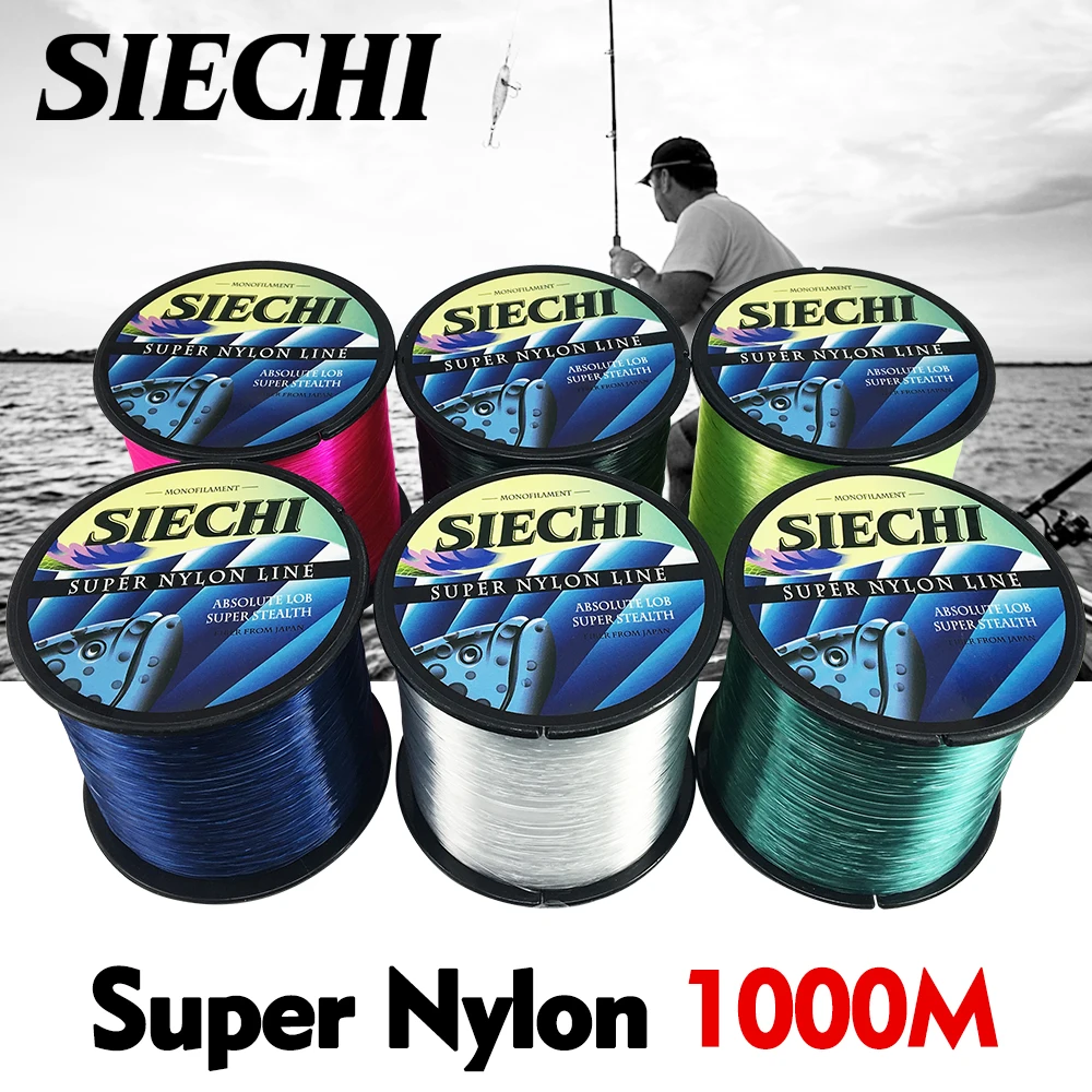 SIECHI Nylon Line Super Strong Nylon Fishing Line 1000M Monofilament Line Japan Material Fishline for Carp fishing
SIECHI Nylon Line Super Strong Nylon Fishing Line 1000M Monofilament Line Japan Material Fishline for Carp fishing
