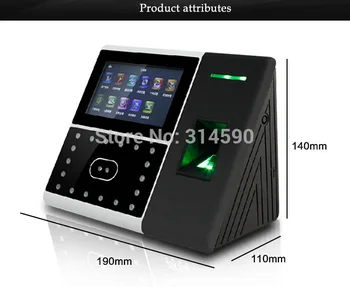 125K Card & Face Time Clock / Face + Fingerprint Time Attendance ZK Iface302 Fingerprint Time Clock Access Control Terminal
125K Card & Face Time Clock / Face + Fingerprint Time Attendance ZK Iface302 Fingerprint Time Clock Access Control Terminal