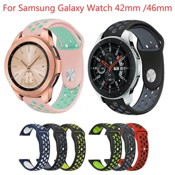 Dual Colors Sport Silicone Band for Samsung Galaxy Watch 42mm 46mm Strap Replacement Rubber Bracelet Smart Wristband correa
Dual Colors Sport Silicone Band for Samsung Galaxy Watch 42mm 46mm Strap Replacement Rubber Bracelet Smart Wristband correa