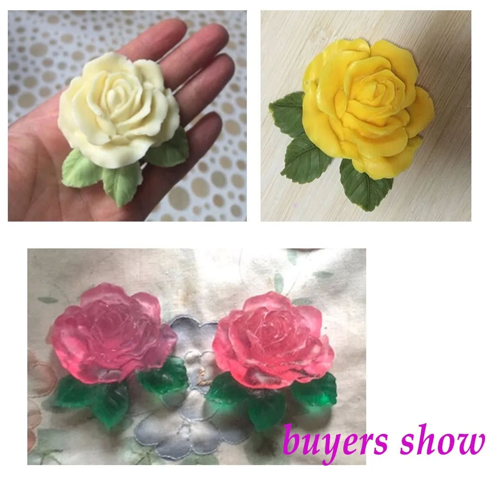 3D rose with leaves shape silicone mold Handmade Soap resin Clay craft mold DIY decoration tools sugar craft tools flower mold
3D rose with leaves shape silicone mold Handmade Soap resin Clay craft mold DIY decoration tools sugar craft tools flower mold