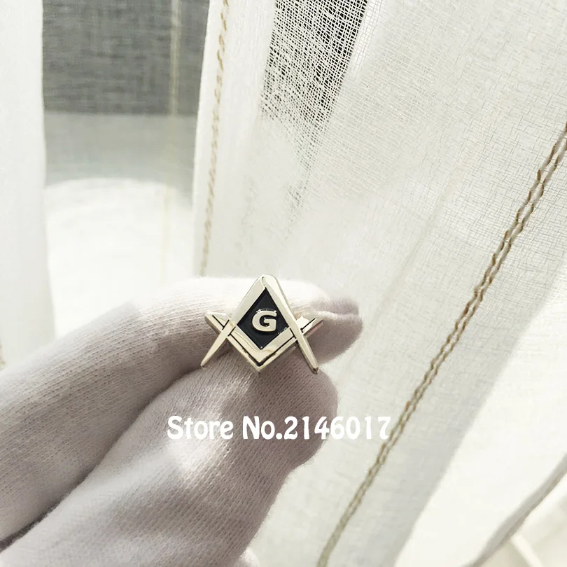 50pcs Silver Color Free Masons Customized Metal Badge Craft Brooch Masonic Square and Compass Lapel Pin G Black Soft Enamel Pins
50pcs Silver Color Free Masons Customized Metal Badge Craft Brooch Masonic Square and Compass Lapel Pin G Black Soft Enamel Pins