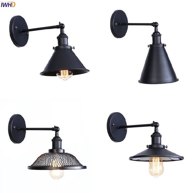 IWHD Black Retro Vintage Wall Light Fixtures Bedroom Living Room Loft Industrial Antique Edison LED Wall Lamp Home Lighting
IWHD Black Retro Vintage Wall Light Fixtures Bedroom Living Room Loft Industrial Antique Edison LED Wall Lamp Home Lighting
