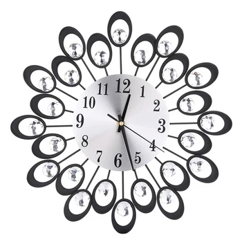 Large Crystal Round Wall Clock Luxury Wrought Iron Non-Ticking Silent Quartz Movement Wall Clock For Office Living Room Bedroom
Large Crystal Round Wall Clock Luxury Wrought Iron Non-Ticking Silent Quartz Movement Wall Clock For Office Living Room Bedroom