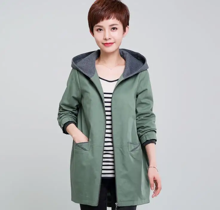 Autumn jacket women's 2018 new long windbreaker thin section loose autumn coat
Autumn jacket women's 2018 new long windbreaker thin section loose autumn coat