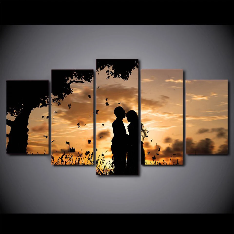 Prints Pictures 5 Panel Lovers Landscape Modular Picture Large Canvas Painting For Bedroom Living Room Home Wall Art Decor YGYT
Prints Pictures 5 Panel Lovers Landscape Modular Picture Large Canvas Painting For Bedroom Living Room Home Wall Art Decor YGYT