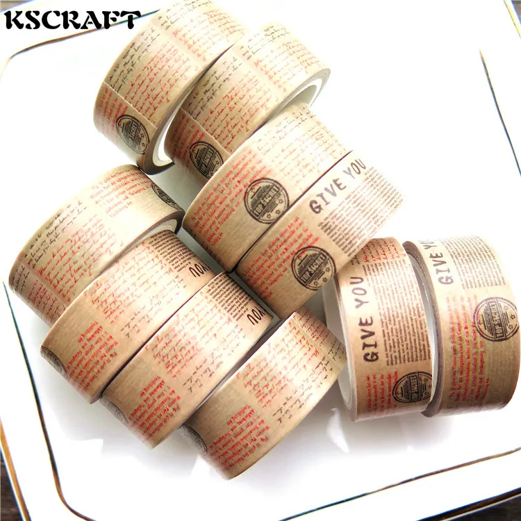 KSCRAFT 15mm*5m Adhesive Tape for Scrapbooking DIY Craft Sticky Deco Masking Japanese Paper Washi Tape Vintage
KSCRAFT 15mm*5m Adhesive Tape for Scrapbooking DIY Craft Sticky Deco Masking Japanese Paper Washi Tape Vintage