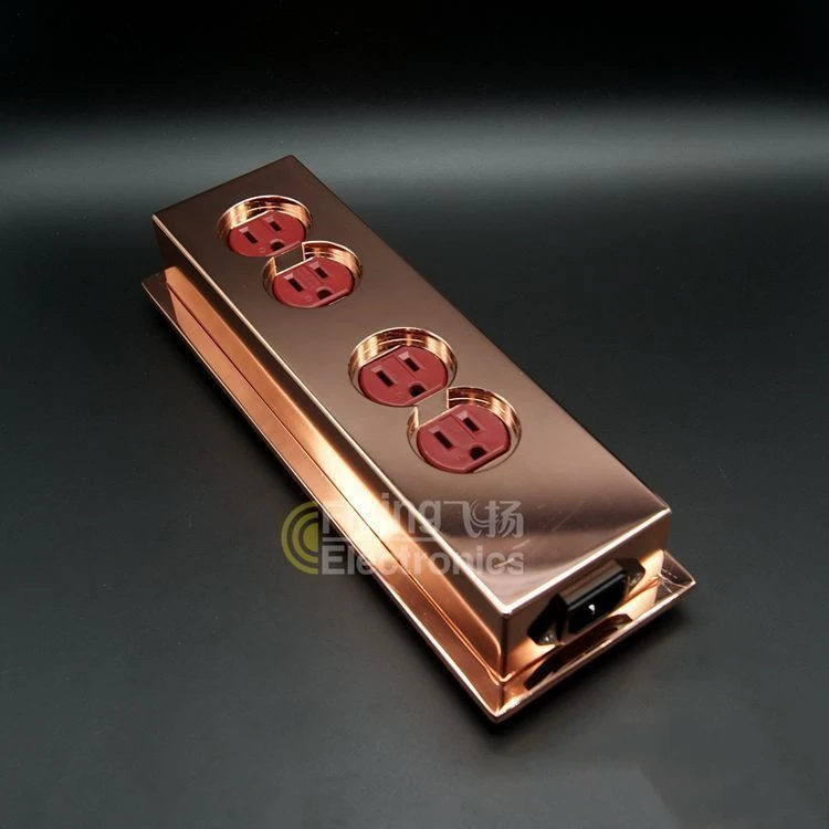 Pure copper hollowed out. Fever audio dedicated hi-end level, 4-bit power socket.
Pure copper hollowed out. Fever audio dedicated hi-end level, 4-bit power socket.