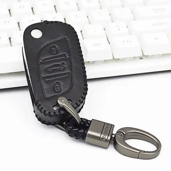 Leather Car Key Cover with Car Key Holder For Citroen C2 C3 C4 C5 C6 C8 C4L DS3 DS4 DS5 DS6 For Peugeot 107 207 307 407 308 607
Leather Car Key Cover with Car Key Holder For Citroen C2 C3 C4 C5 C6 C8 C4L DS3 DS4 DS5 DS6 For Peugeot 107 207 307 407 308 607