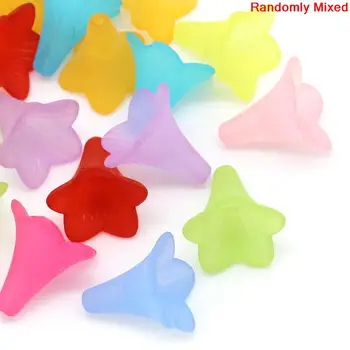 8Seasons Fashion Colorful Frosted Acrylic Beads Lucite Lily Flower At Random DIY Making Earring Jewelry About 22mm x 21mm,50 PCs
8Seasons Fashion Colorful Frosted Acrylic Beads Lucite Lily Flower At Random DIY Making Earring Jewelry About 22mm x 21mm,50 PCs