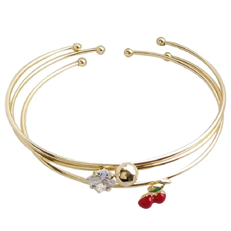 New hot sale simple bracelet fashion wild metal texture girl bracelet daily creative fruit jewelry
New hot sale simple bracelet fashion wild metal texture girl bracelet daily creative fruit jewelry