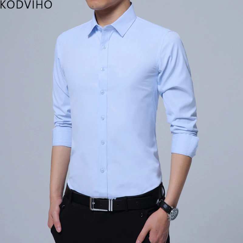 Men Shirt Long Sleeve Casual Slim Fit Shirts Man Korean Style Solid Camisa Mens Spring Summer Formal Business Shirt Chemise 5XL
Men Shirt Long Sleeve Casual Slim Fit Shirts Man Korean Style Solid Camisa Mens Spring Summer Formal Business Shirt Chemise 5XL