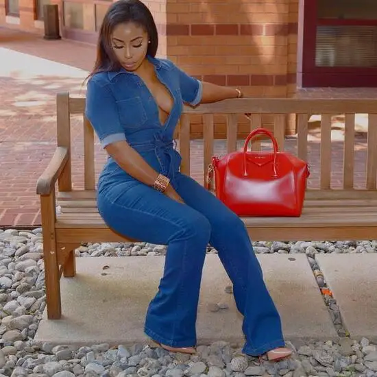 2019 Denim Design Women Long Jumpsuit Sexy Summer Notched Denim Jumpsuits Sexy Solid Blue Night Club Rompers DC630
2019 Denim Design Women Long Jumpsuit Sexy Summer Notched Denim Jumpsuits Sexy Solid Blue Night Club Rompers DC630