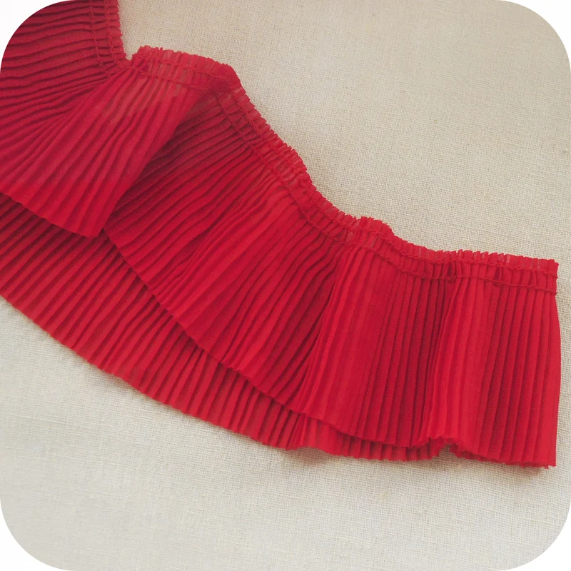 5Meters/Lot 6.5cm Chiffon Pleated Lace Trim DIY Apparel Sewing Fabric Lace Ribbon Dress Shirts Home Textile Decoration Lace Tape
5Meters/Lot 6.5cm Chiffon Pleated Lace Trim DIY Apparel Sewing Fabric Lace Ribbon Dress Shirts Home Textile Decoration Lace Tape